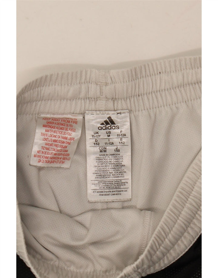 Adidas Boys Sports Shorts 11-12 år Sort Colourblock Polyester