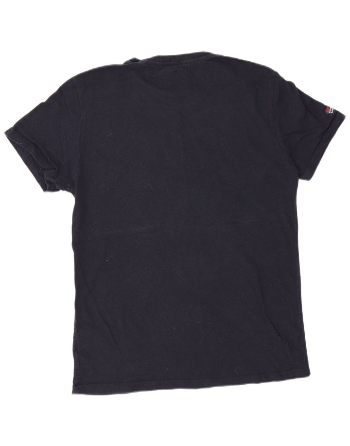 Superdry Grafisk T-shirt top til mænd Stor marineblå bomuld