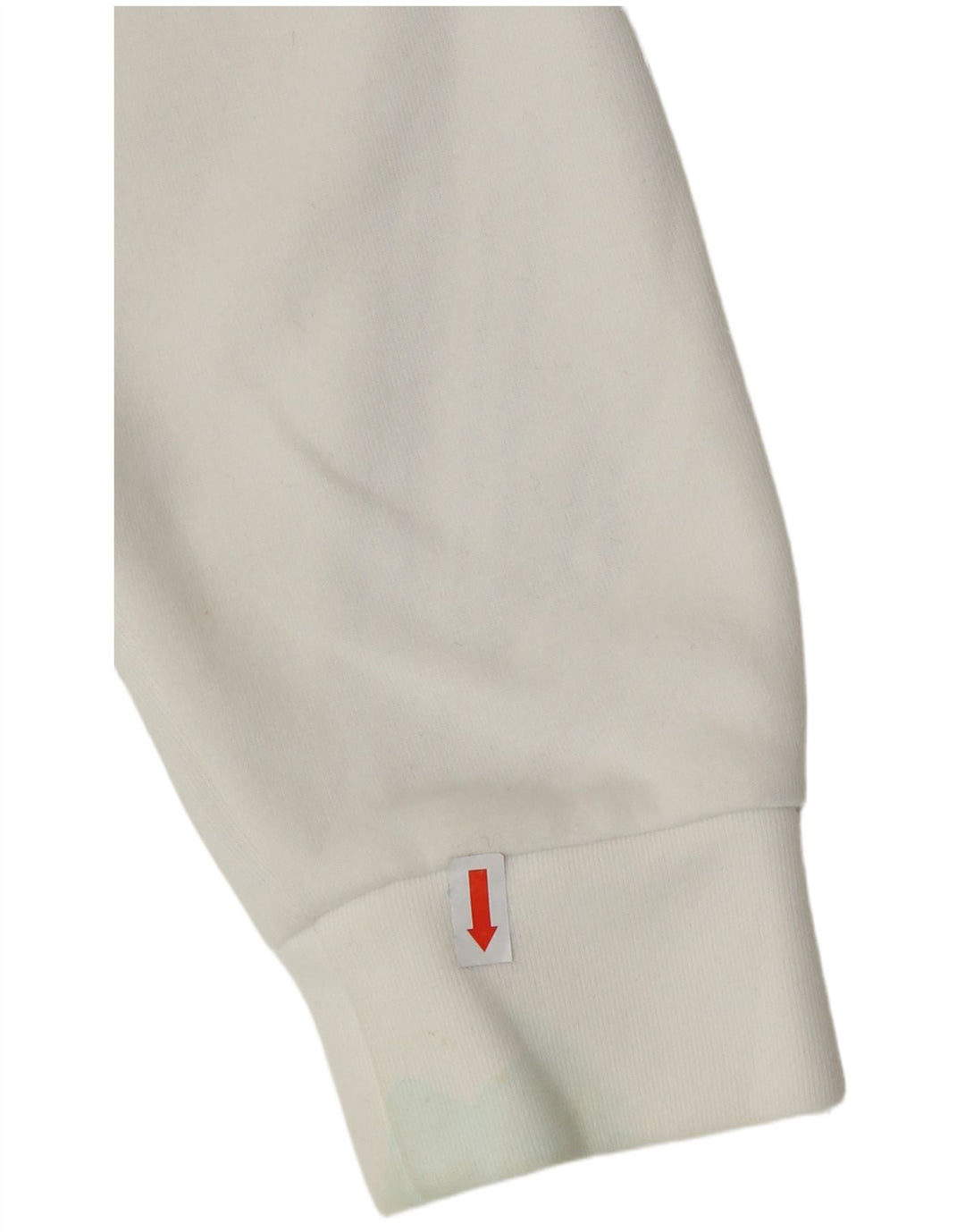 ADIDAS hættetrøje med lynlås til kvinder UK 4/6 XS hvid bomuld