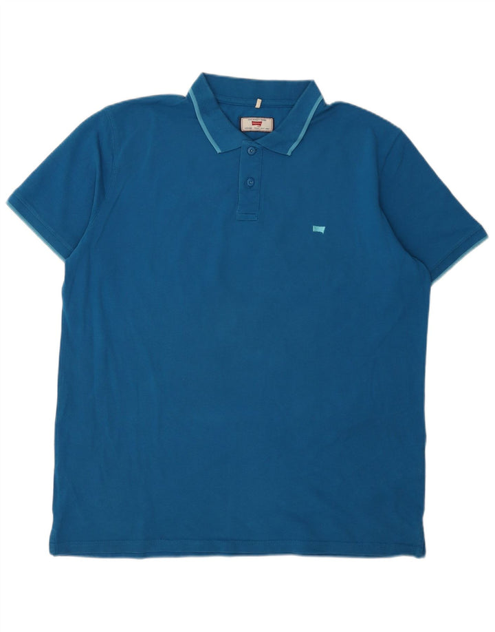Carrera herre poloshirt 2XL blå bomuld