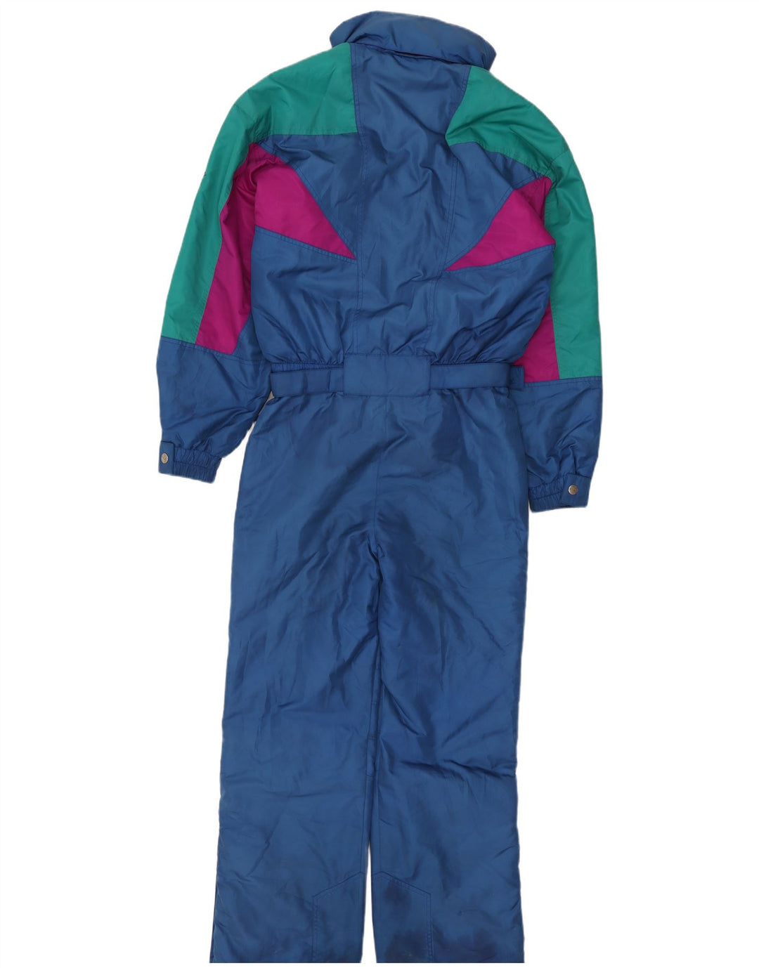 Fila Ski Jumpsuit med hætte til mænd IT 48 Medium Blue Colourblock Polyester