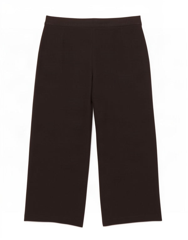 Marks & Spencer Womens Wide Leg Casual Trousers UK 18 XL W36 L29 Black
