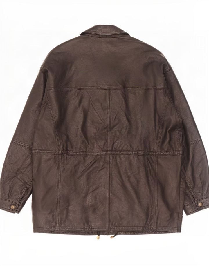 Paco Calvari Herre Læderjakke IT 54 2XL Sort
