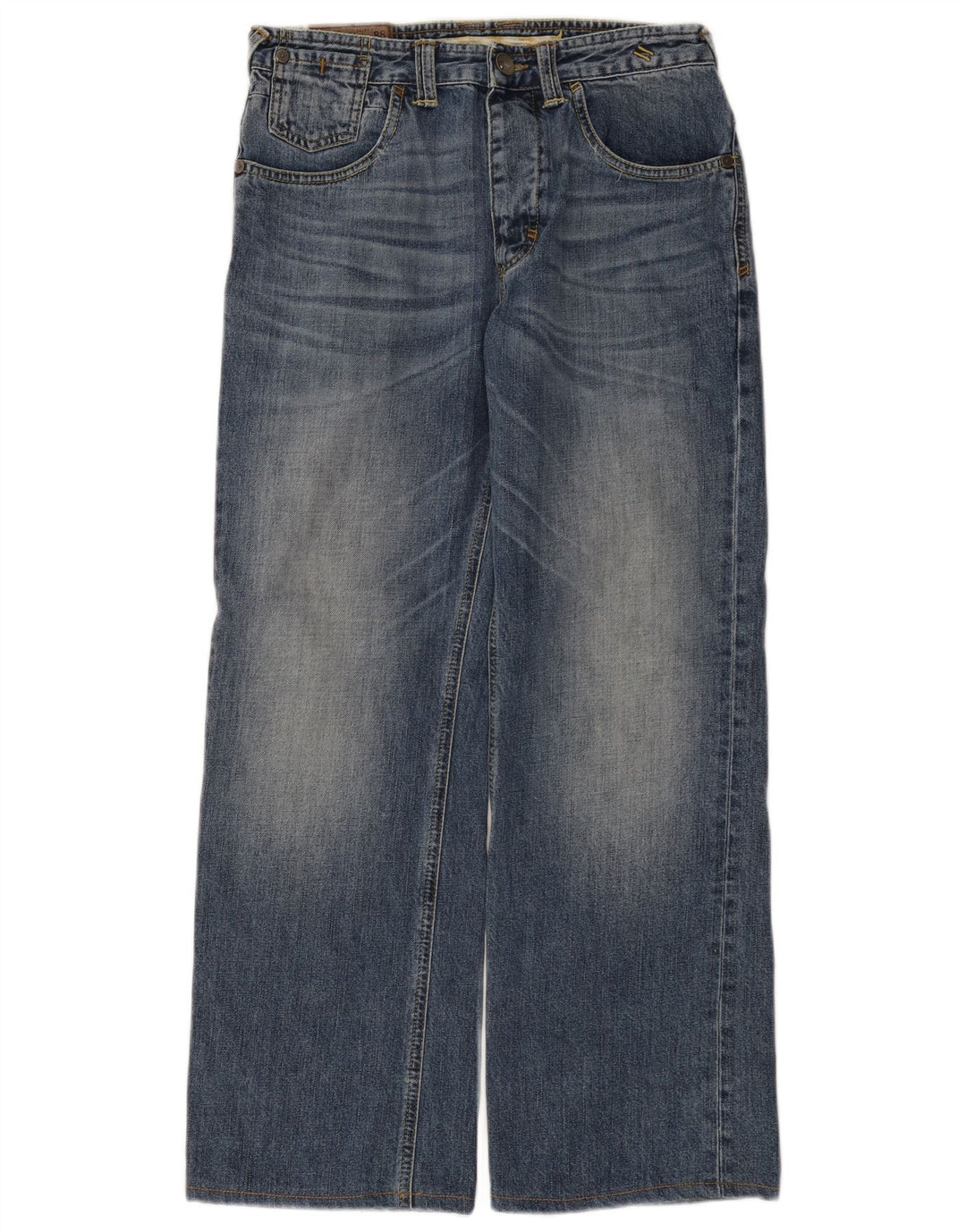 Fat Face Herre Jeans med brede ben W30 L29 Blå Bomuld