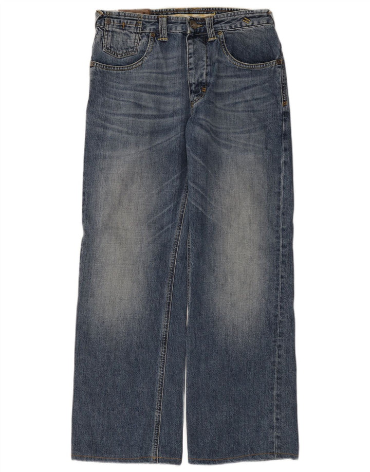 Fat Face Herre Jeans med brede ben W30 L29 Blå Bomuld