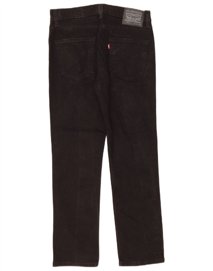 Levi's Herre 511 Slim Jeans W32 L30 Sort Bomuld