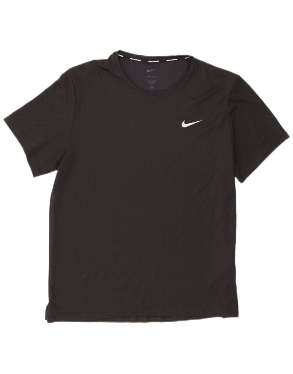 Nike Herre Dri Fit T-shirt Top Stor sort polyester