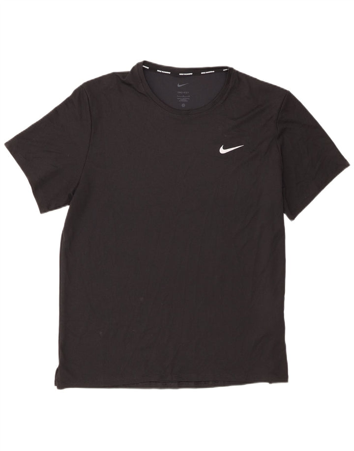 Nike Herre Dri Fit T-shirt Top Stor sort polyester