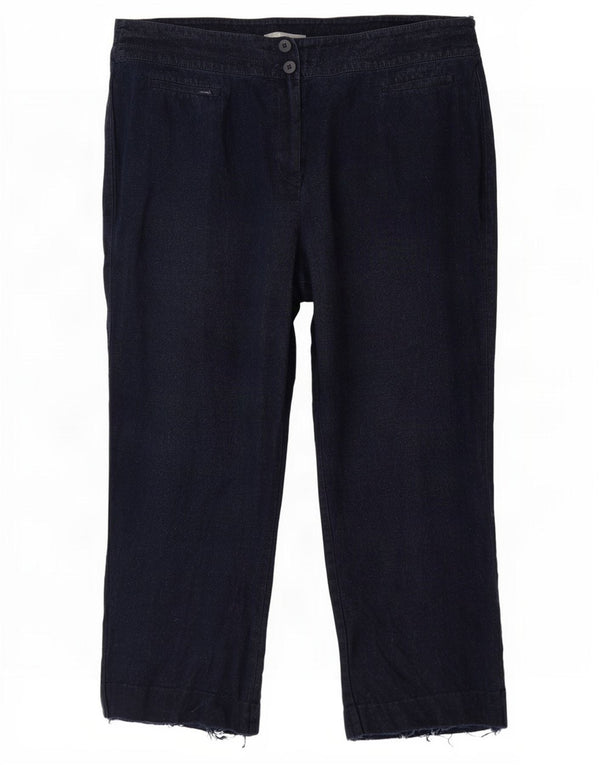 Marks & Spencer Lige fritidsbukser til kvinder UK 20 2XL W40 L28 Marineblå