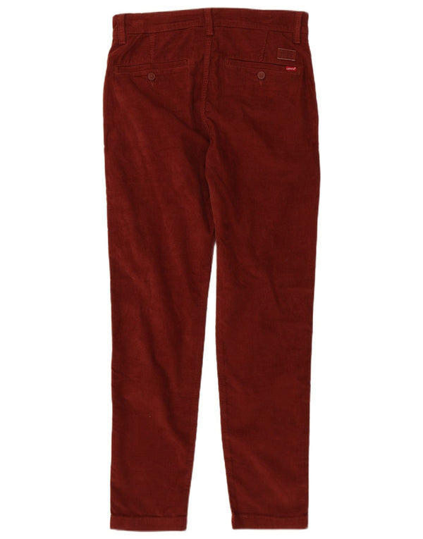 Levi's Herre Slim Tapered Corduroy Bukser W30 L32 Bourgogne bomuld