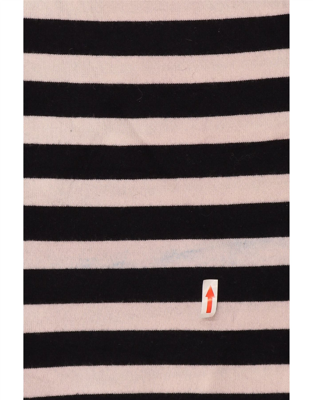 Zara Dame Oversized Crew Neck Jumper Sweater UK 16 Stor hvid stribet