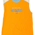 Champion Herre Grafisk Vest Top 2XL Orange Colourblock Bomuld