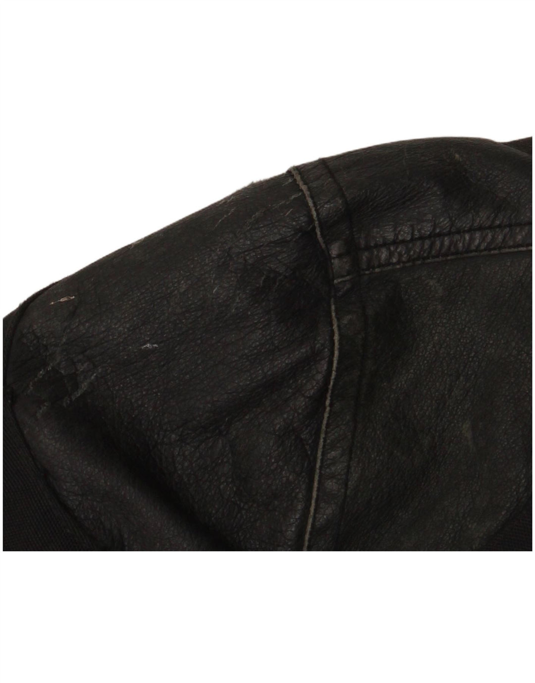 Master Herre Grafisk Biker Jacket UK 40 Stor Sort Nylon