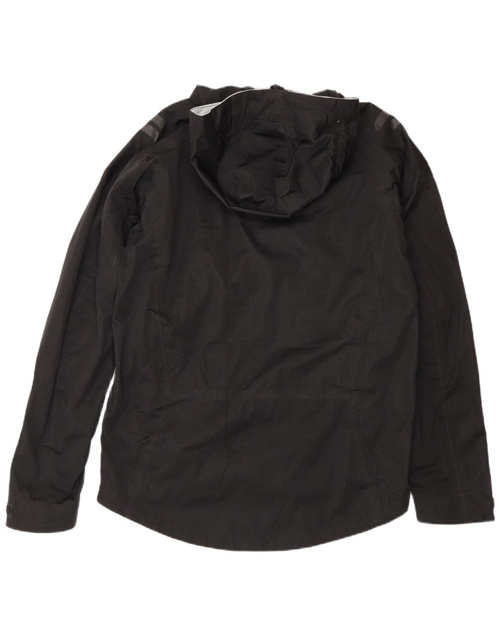 Mountain Warehouse Regnjakke med hætte til mænd UK 38 Medium Sort Polyester