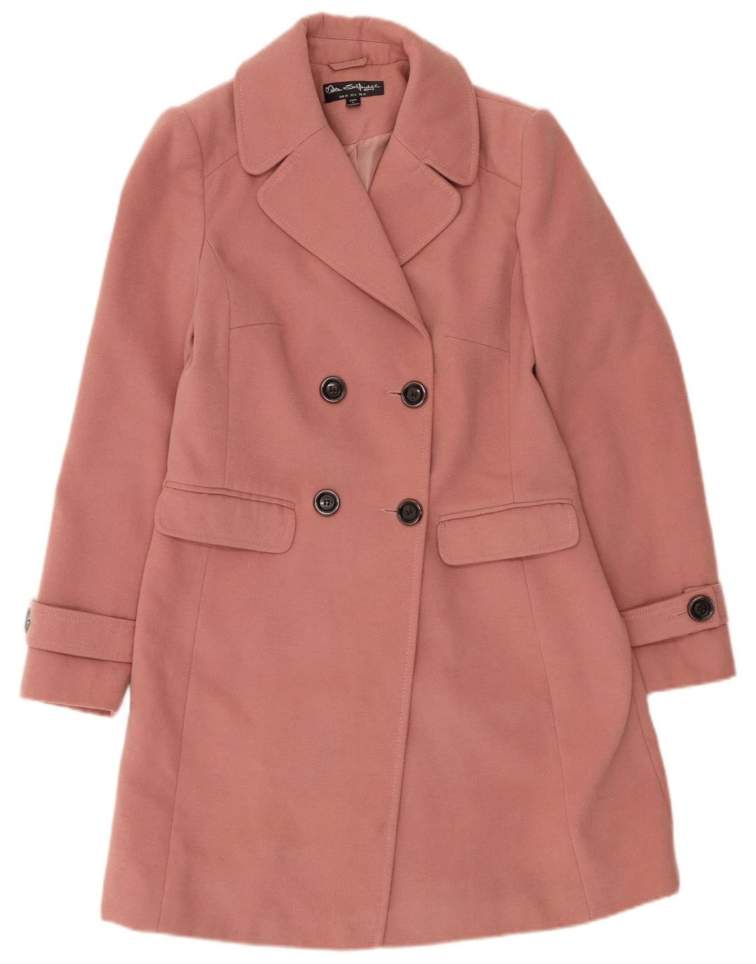 Miss Selfridge Dame Overfrakke UK 10 Lille Pink Polyester
