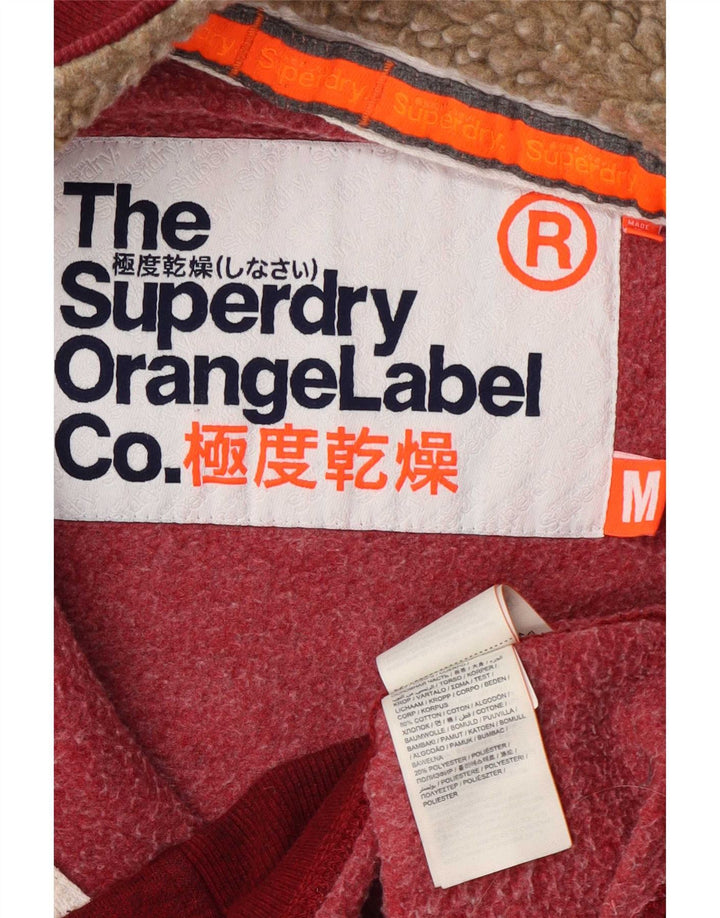 Superdry Træningsdragt til mænd Topjakke Medium Rød Bomuld
