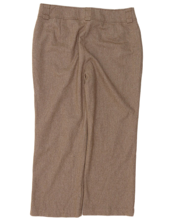 Zara Dame Autograf Tilspidsede Casual Bukser UK 18 XL W36 L26 Brun