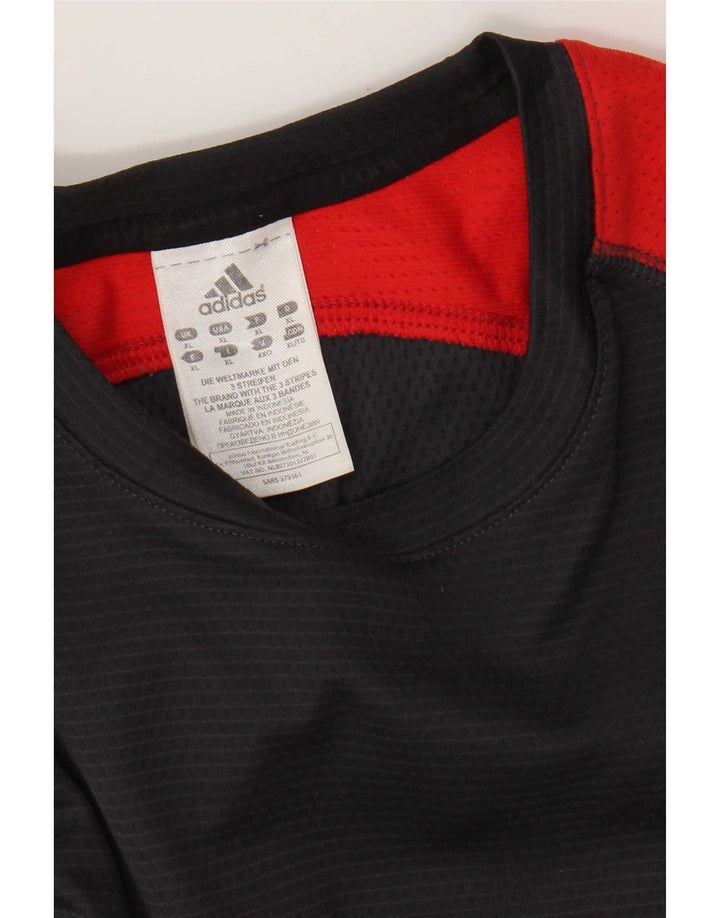 Adidas Herre Top Langærmet XL Grå Colourblock Polyester