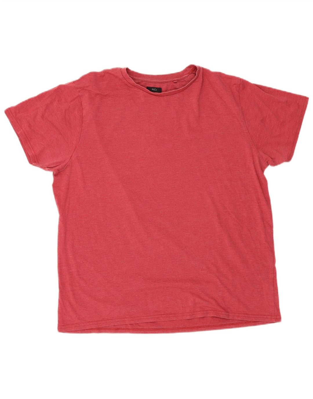 M&Co Herre T-Shirt Top XL Rød Bomuld