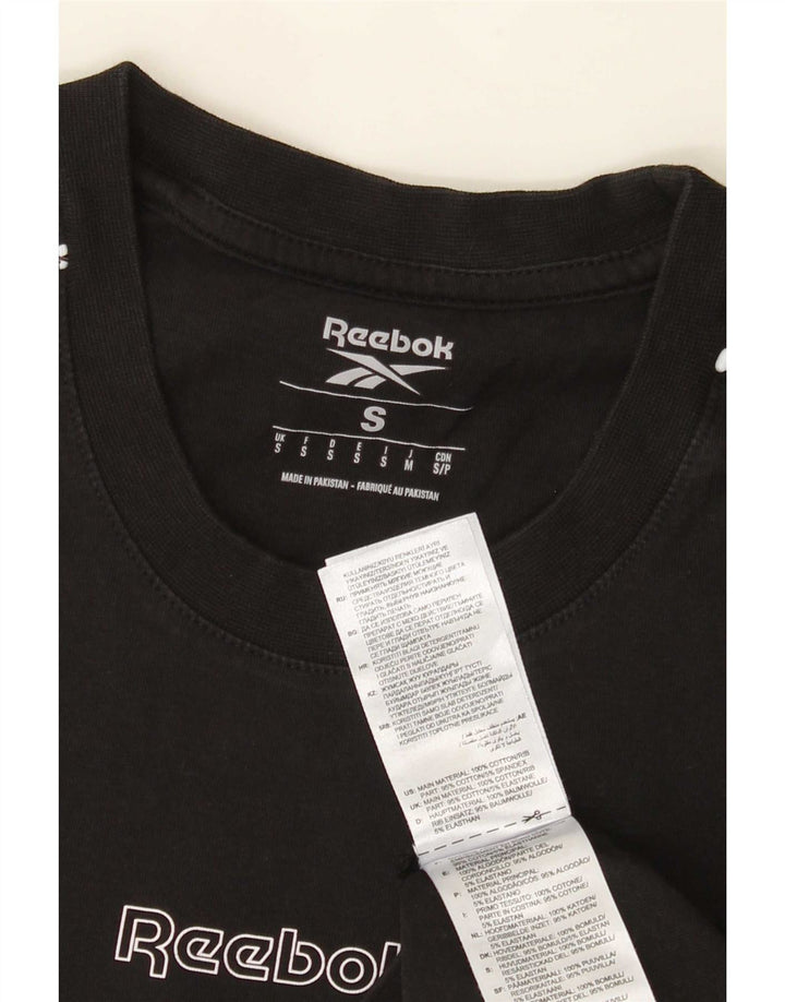 Reebok herre T-shirt top lille sort bomuld