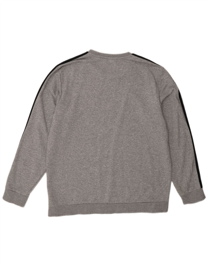 Adidas Sweatshirt Jumper til mænd XL Grå Flecked Bomuld