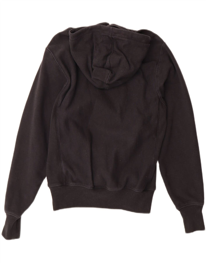 CHAMPION Womens Reverse Weave Oversized Hoodie Jumper UK 10 Small Black Vintage Champion and Second-Hand Champion from Messina Hembry 
