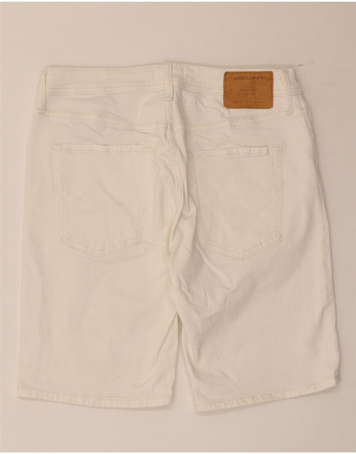 JACK & JONES Herre Regular Fit denimshorts Medium W32 Hvid bomuld