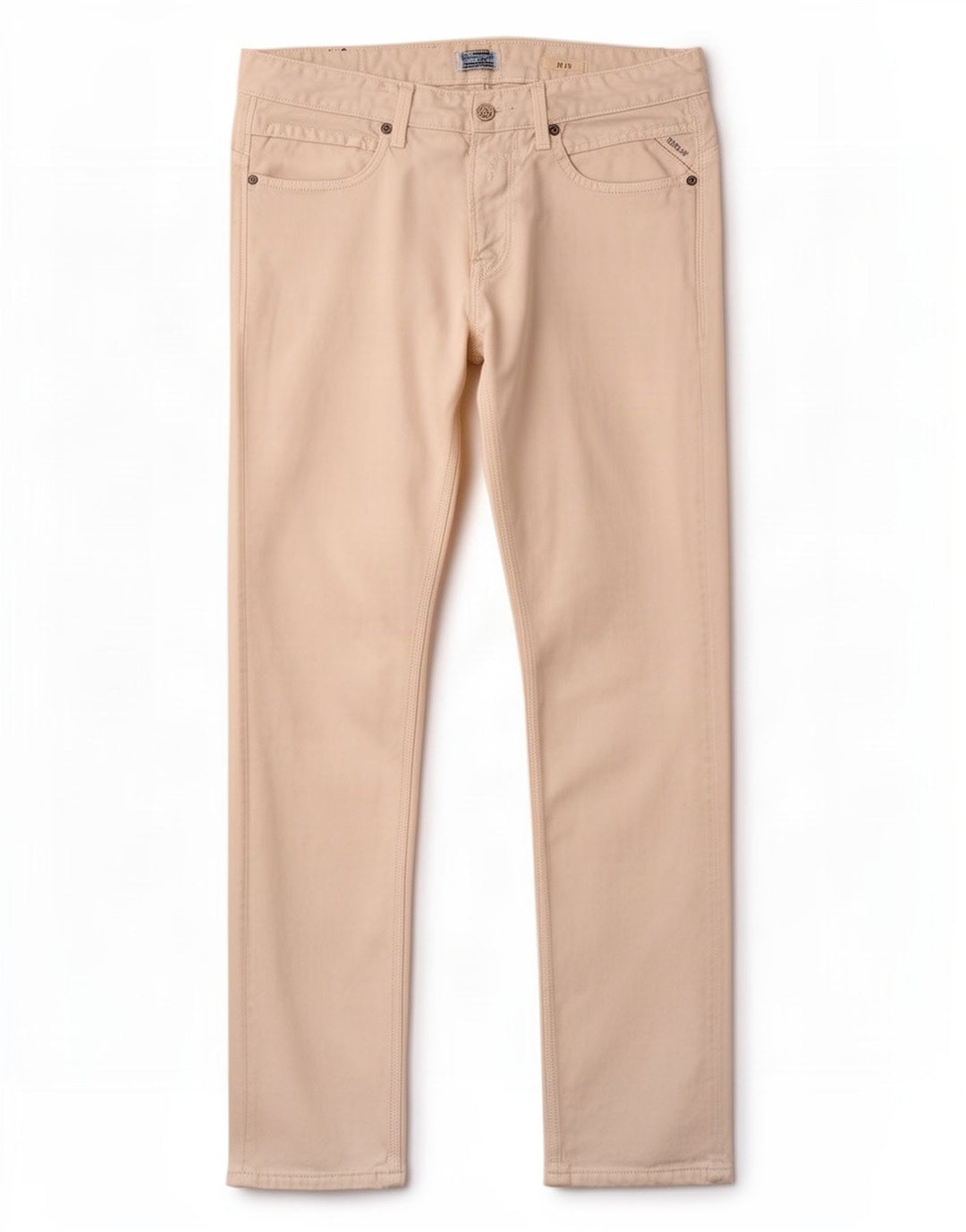 Replay Herre Jeto Straight Jeans W32 L31 Hvid Bomuld