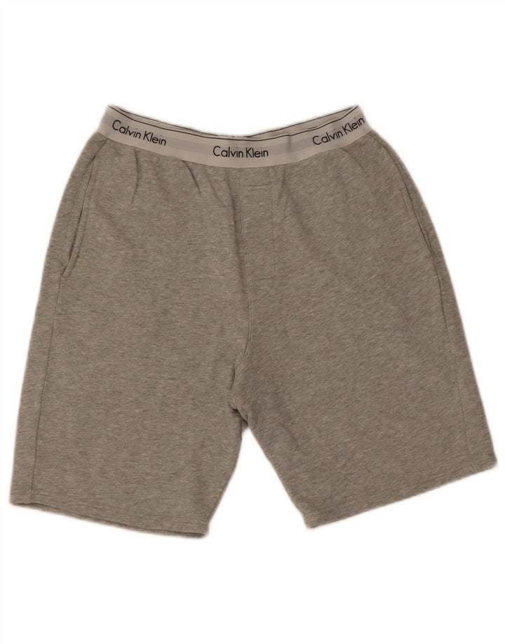 Calvin Klein Herre grafiske sportsshorts Mellemgrå Colourblock Bomuld