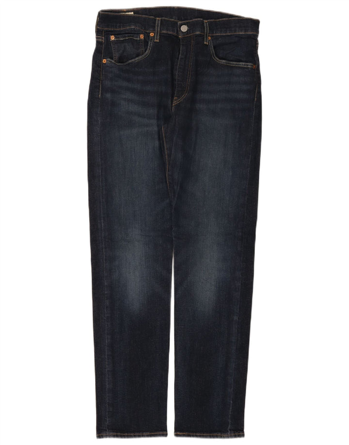 Levi's Herre 502 tilspidsede jeans W32 L32 Marineblå bomuld