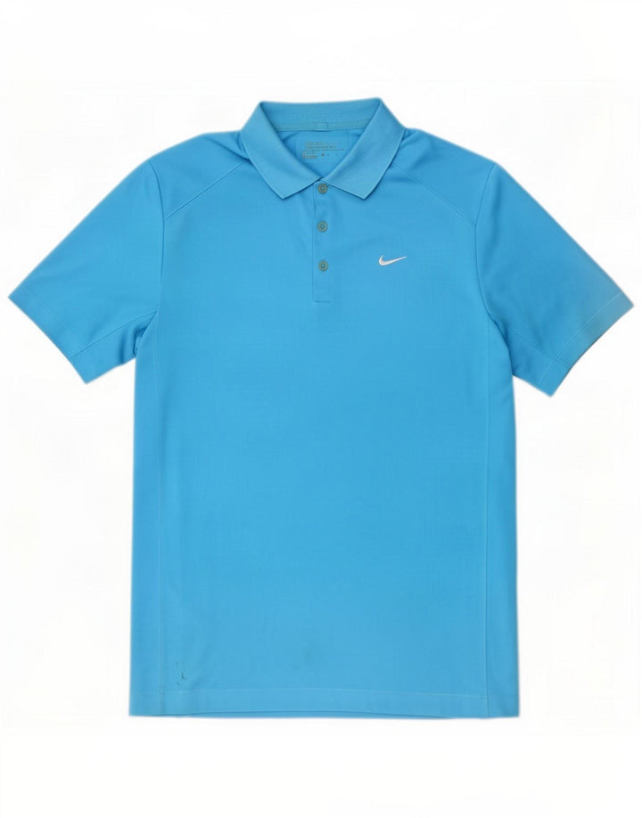 Nike Dri Fit poloshirt til mænd Medium Blue Polyester
