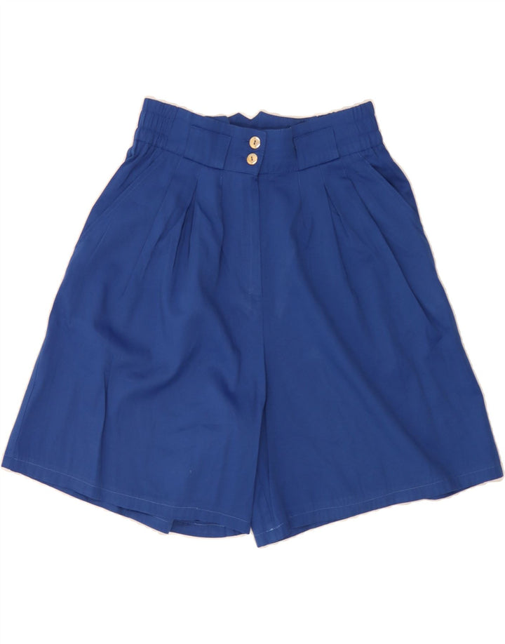 TREVIRA Womens Pegged Casual Shorts IT 40 Small W26  Blue Vintage Trevira and Second-Hand Trevira from Messina Hembry 