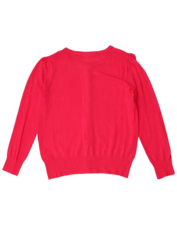 Marks & Spencer Dame Cardigan Sweater UK 10 Small Pink Viscose