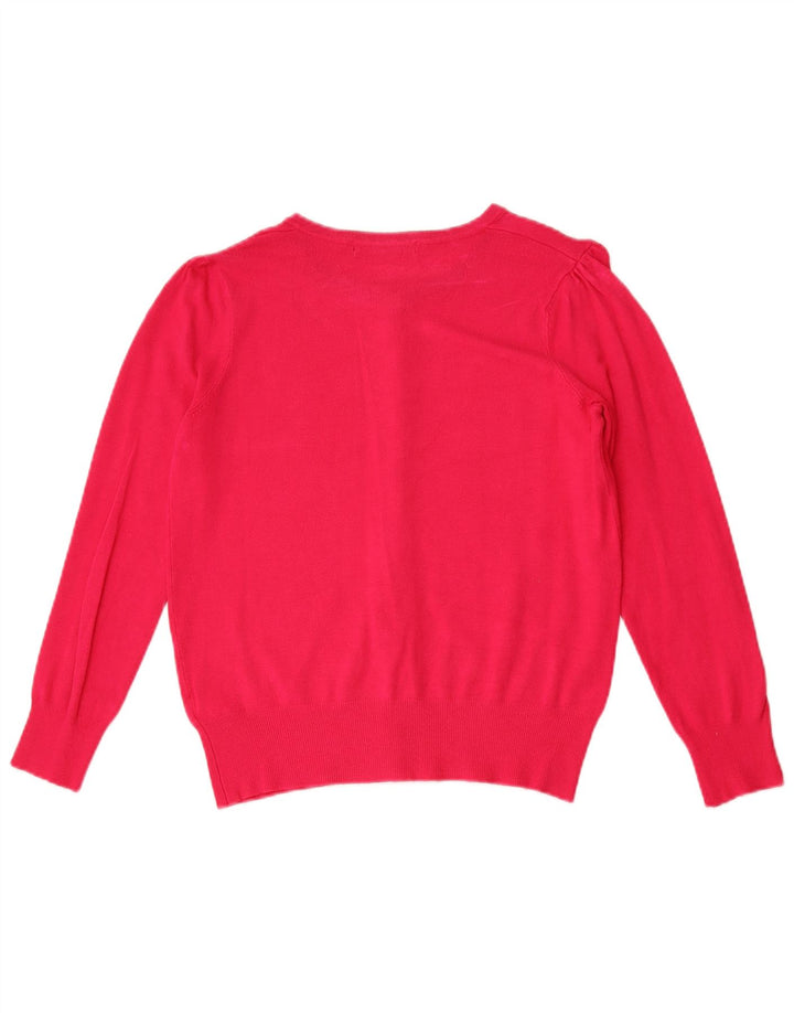 Marks & Spencer Dame Cardigan Sweater UK 10 Small Pink Viscose