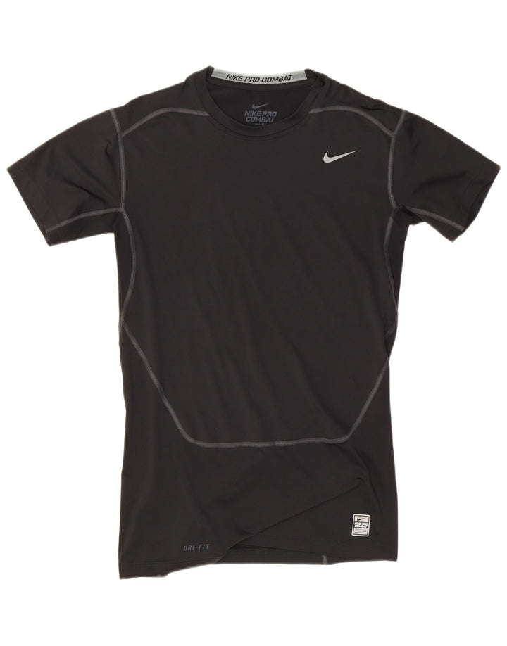 NIKE Herre Dri Fit grafisk T-shirt top 2XL sort polyester
