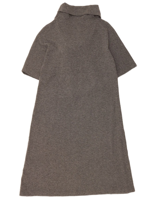 Cos Dame 1/2 ærmet Jumper Dress UK 16 Large Grå