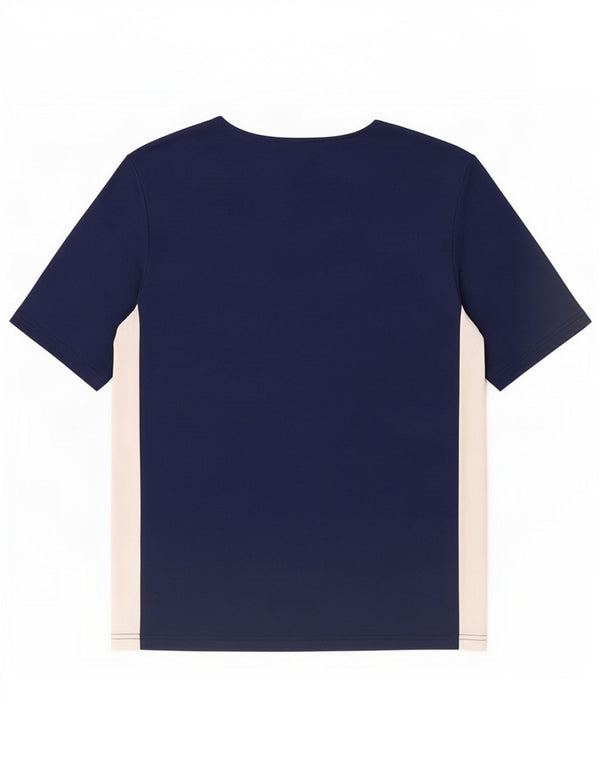 Adidas Boys Aeroready T-Shirt Top 13-14 år Navy Blue Colourblock