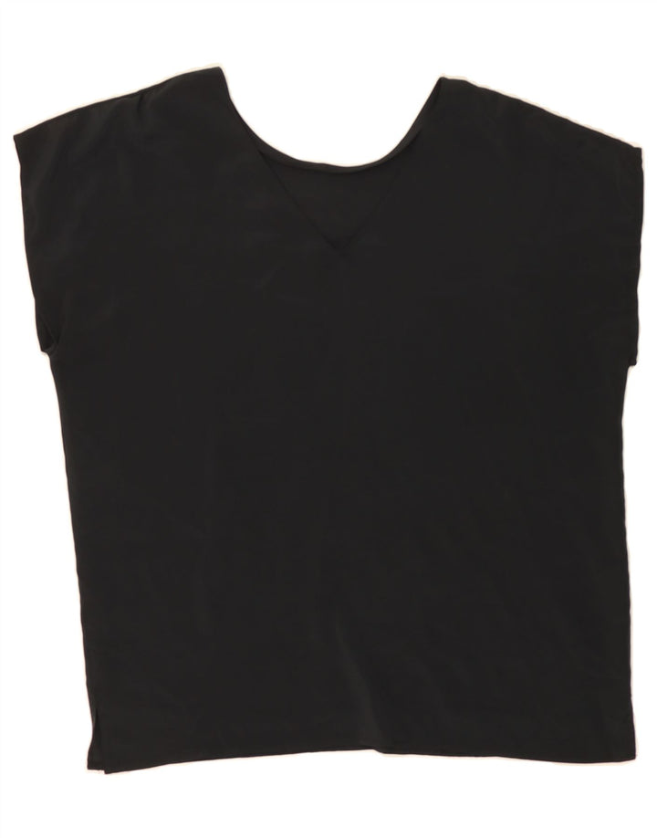 VINTAGE Womens Blouse Top UK 16 Large Black Vintage Vintage and Second-Hand Vintage from Messina Hembry 
