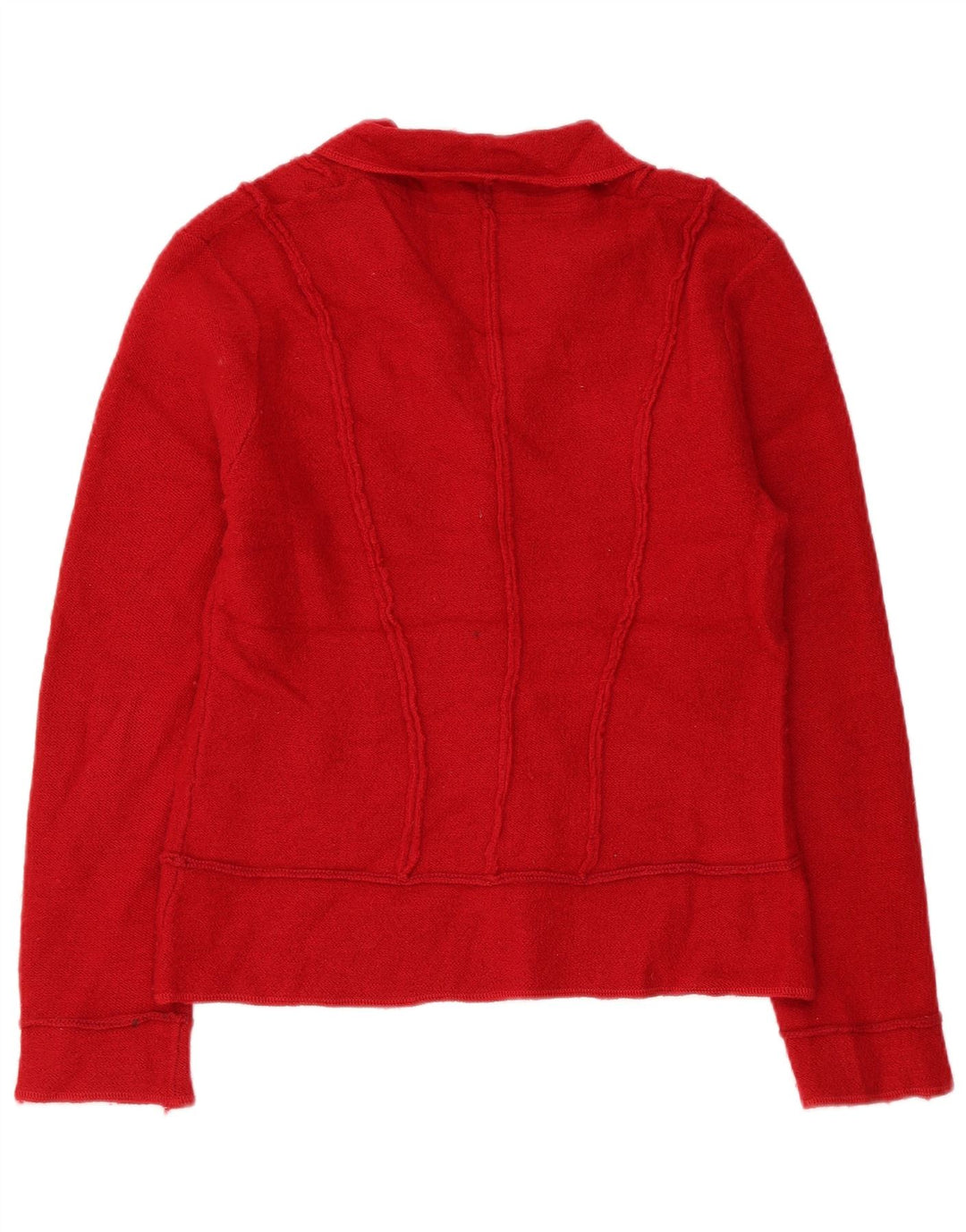 Hobbs Dame Cardigan Sweater UK 14 Medium Rød Merinould