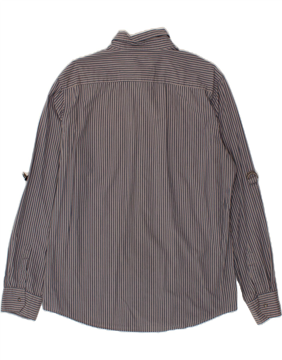 GUESS Mens Shirt XL Grey Pinstripe Cotton Vintage Guess and Second-Hand Guess from Messina Hembry 