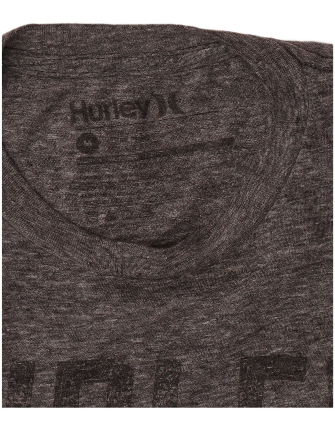 Hurley Herre Regular Fit grafisk T-shirt top mellemgrå