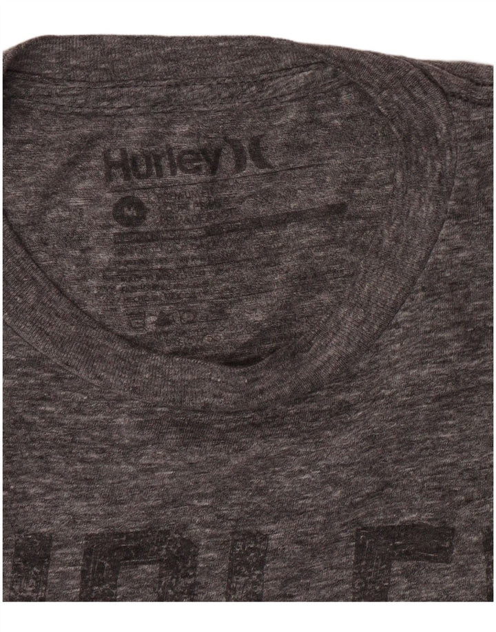 Hurley Herre Regular Fit grafisk T-shirt top mellemgrå