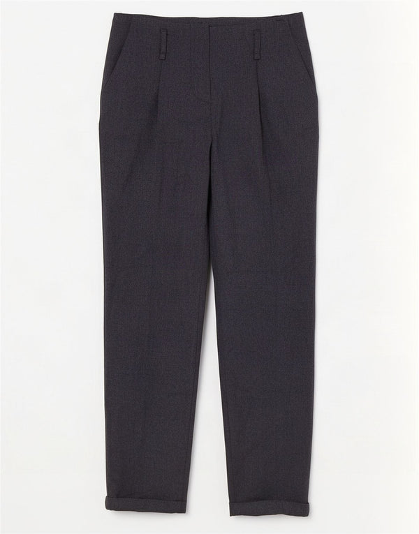 Zara lige chinosbukser til kvinder Small W26 L28 Marineblå polyester