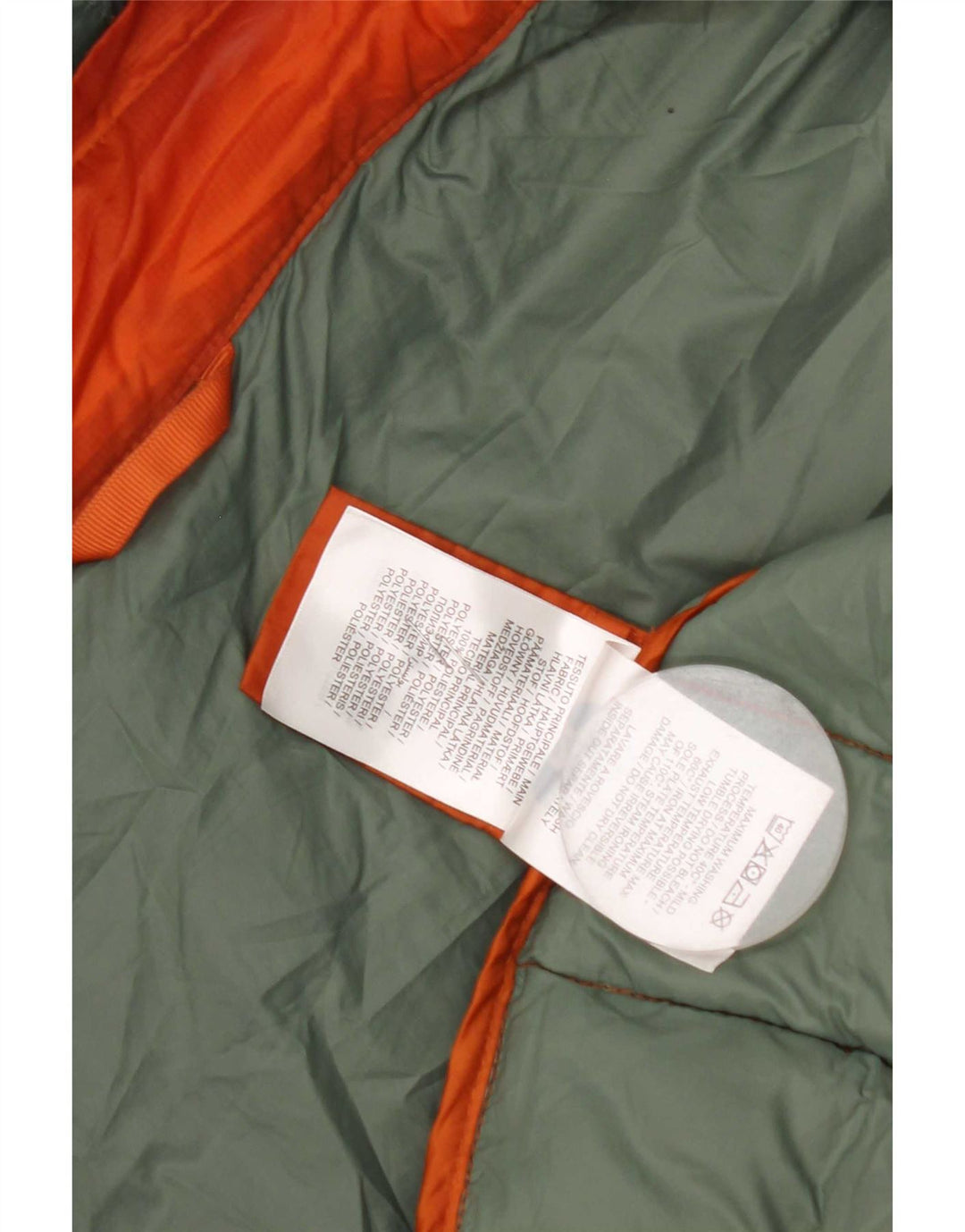 North Sails Herre hættepolstret jakke UK 40 Large Orange Polyester