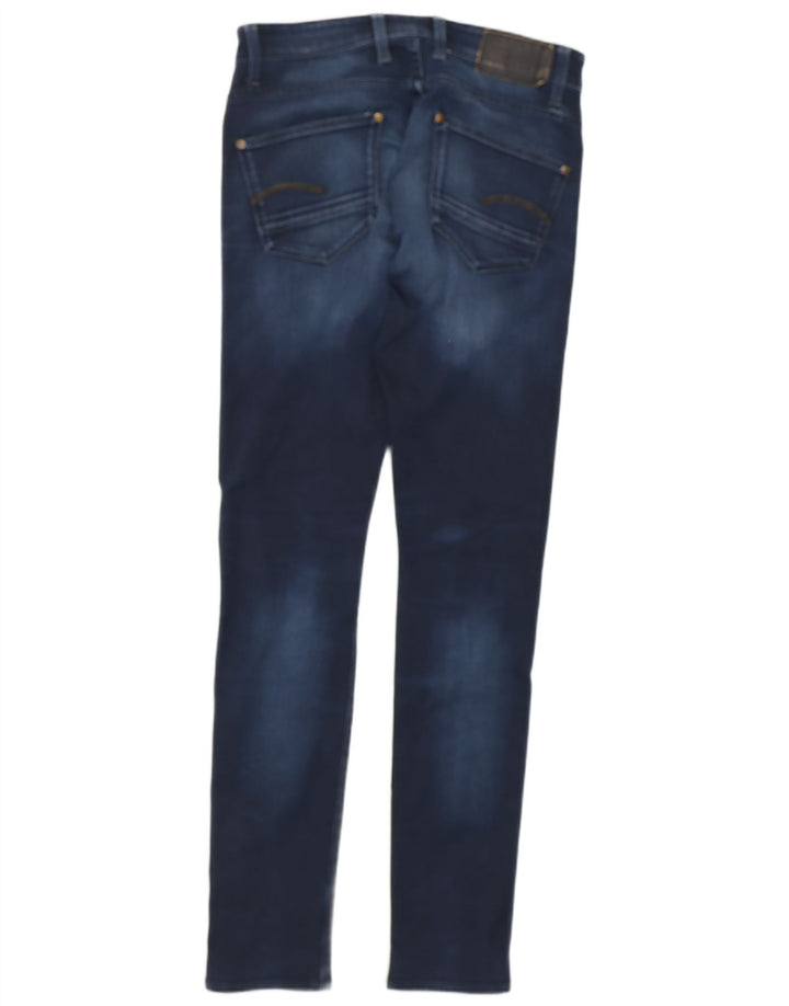 G-STAR Dame Revend Super Slim Jeans W31 L34 Marineblå Bomuld