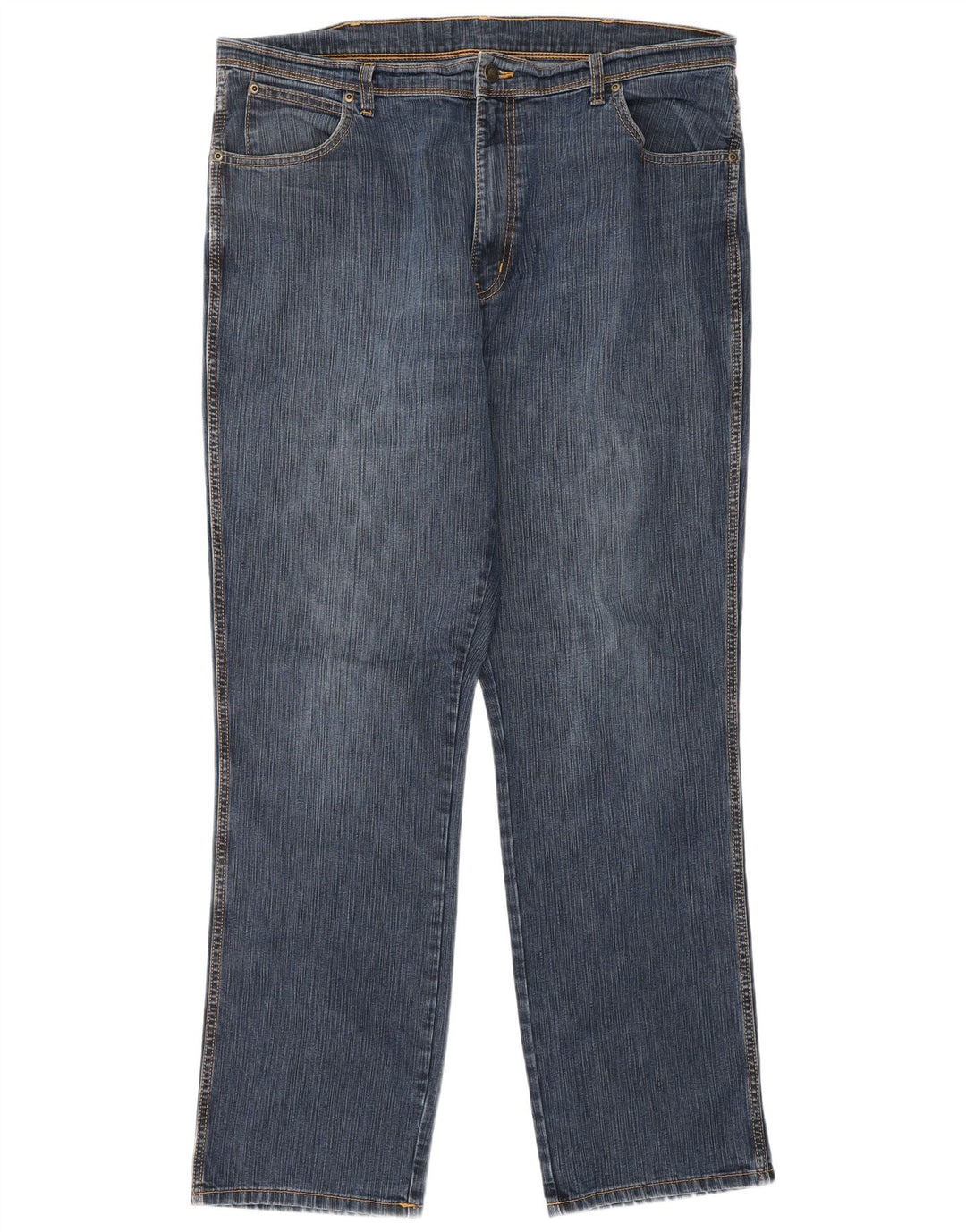WRANGLER Herre Regular Fit Straight Jeans W40 L34 Blå Bomuld