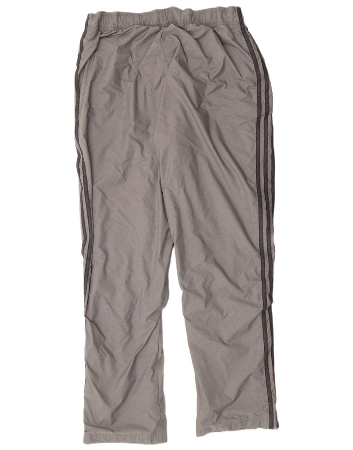 ADIDAS Mens Tracksuit Trousers Large  Grey Nylon