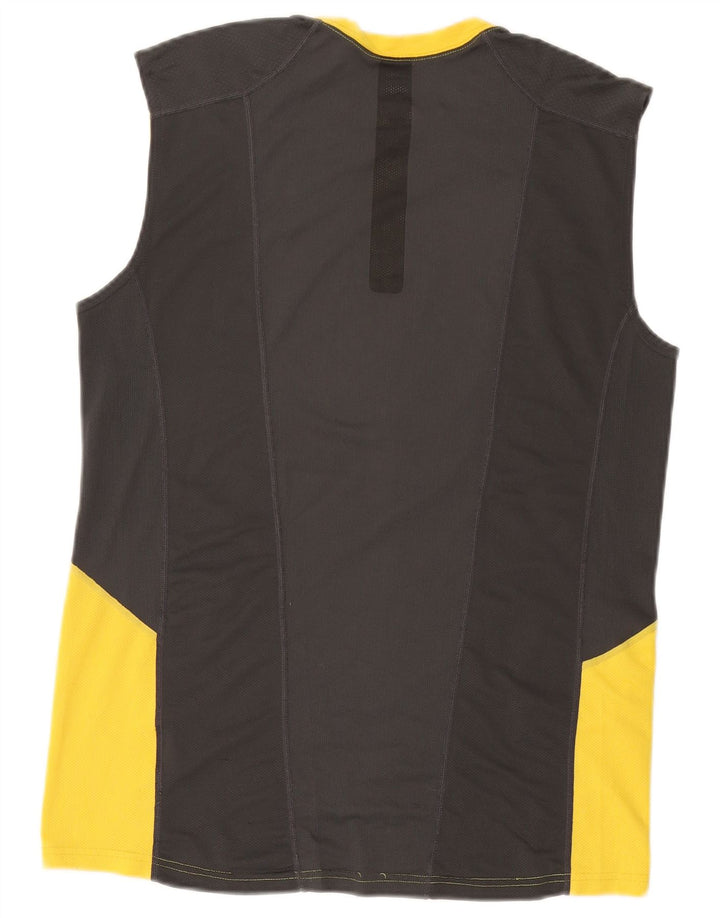 Nike Herre Dri Fit Vest Top Lille Gul Colourblock Polyester