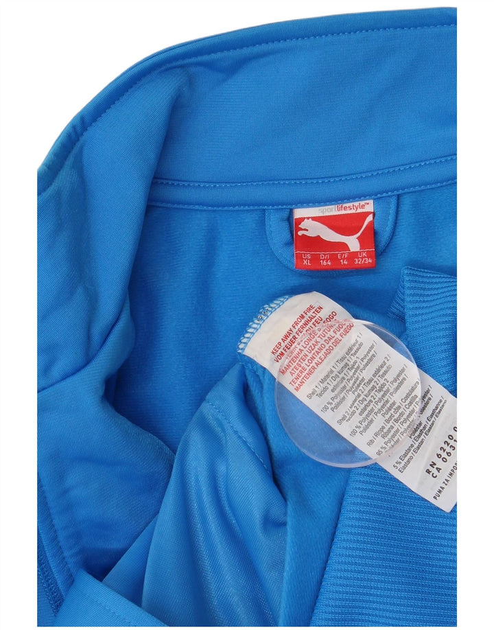 Puma Træningsdragt Topjakke til drenge 13-14 år Blå Colourblock Polyester