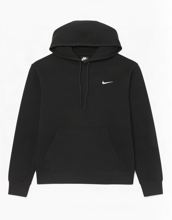 Nike Womens Hoodie Jumper UK 14 Medium Black Cotton